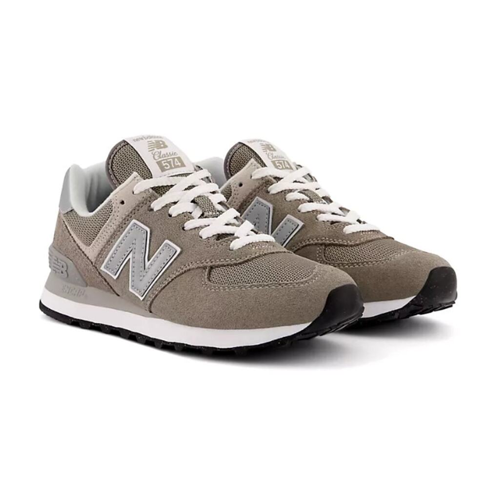 New Balance Unisex Gray with White 574 Core Lifestyle Sneakers Size M9.5 / W11